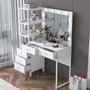 Hanah Home Mesa de Maquillaje Blanca con 10 Focos